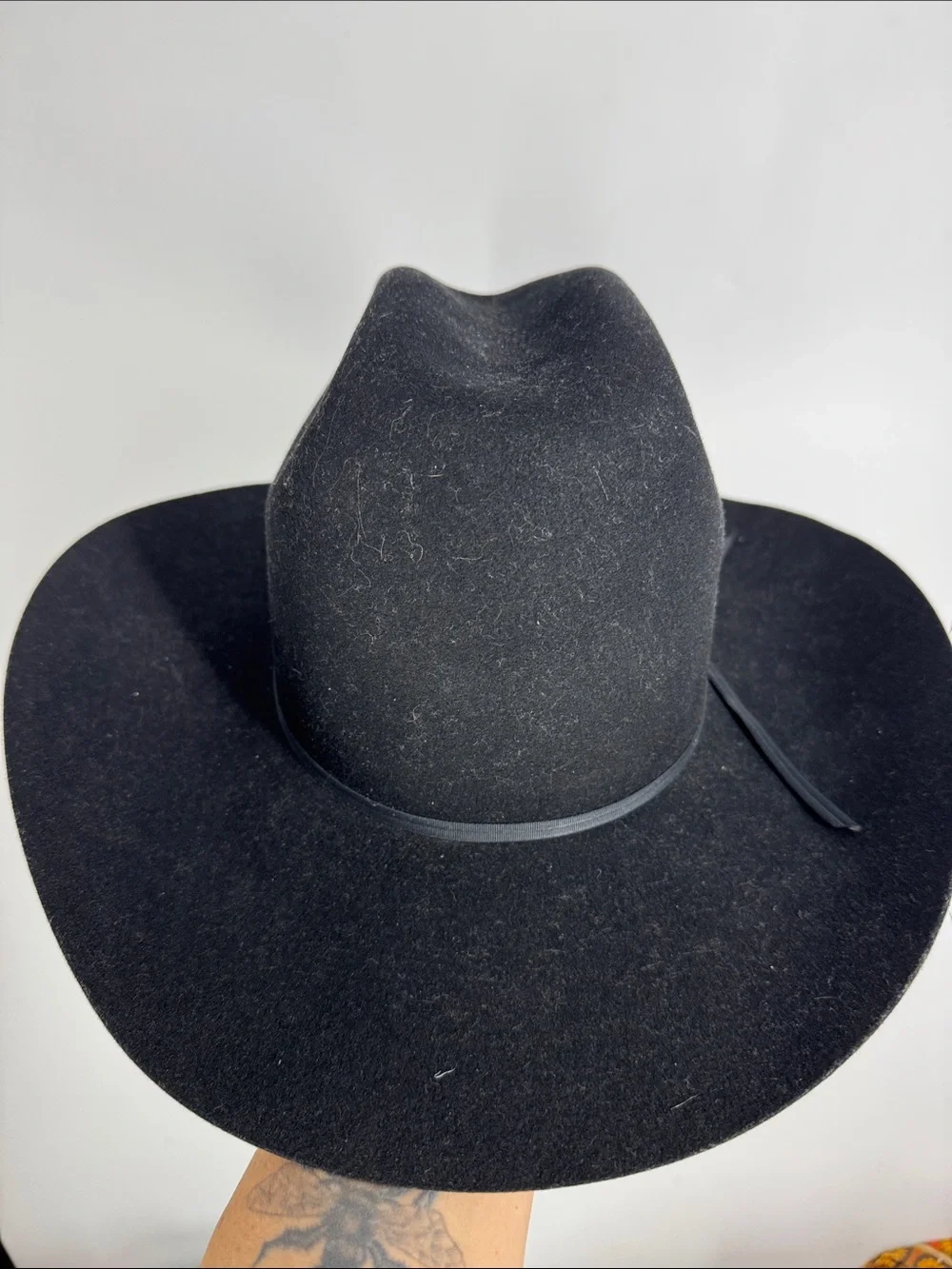 Vintage Bailey X Double X fur blend 7 1/4 long oval western cowboy hat